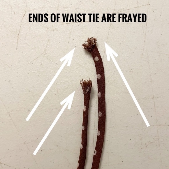 Reformation Lucky Wrap Mini Dress in Cappuccino Brown & White Polka Dot Print - Picture 11 of 14